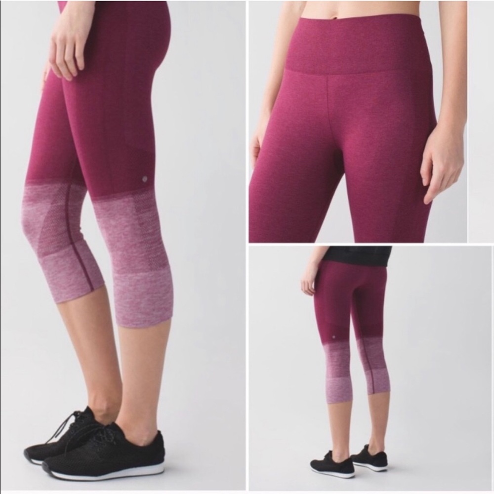 Lululemon Seemlessly Street Crop - size 10